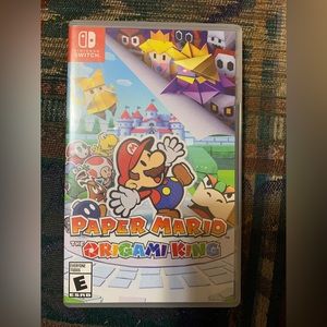 Paper Mario The Origami King for Nintendo Switch game with case